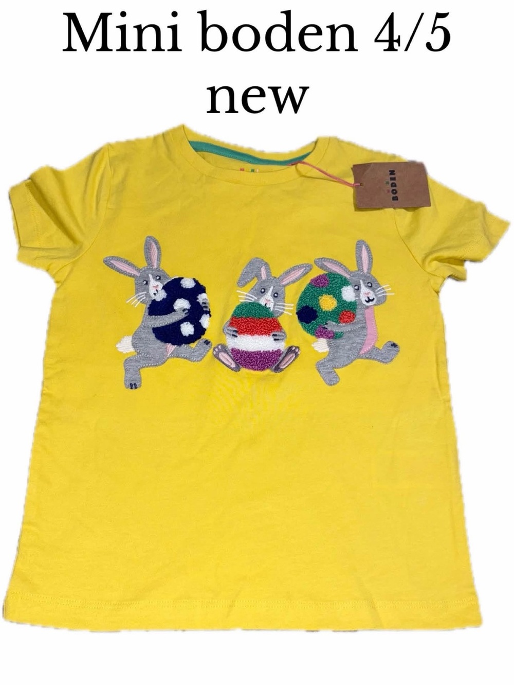 Mini boden 4/5 new Easter shirt